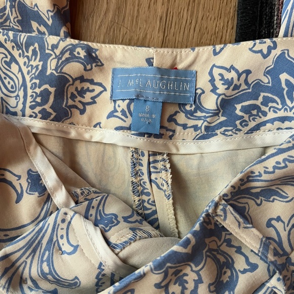 J McLaughlin Silk Paisley Pants - Picture 2 of 6